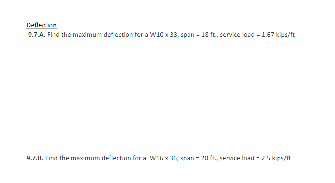 Please answer 9 . 7 A and 9 . 7 B with work. 9 .