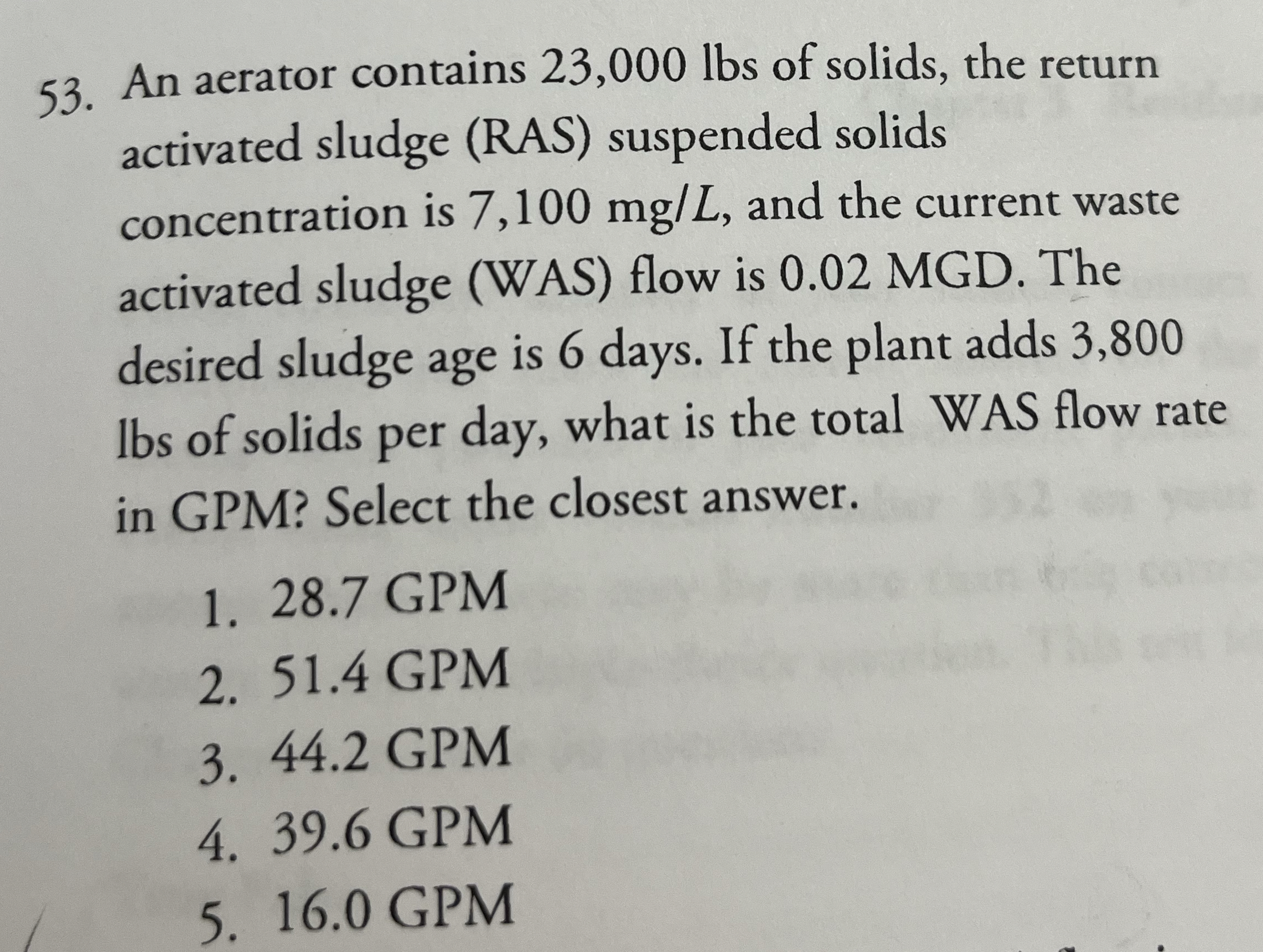 An aerator contains 2 3 , 0 0 0 l b s of solids,