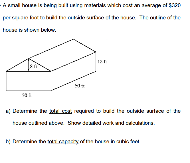 A small house is being built using materials