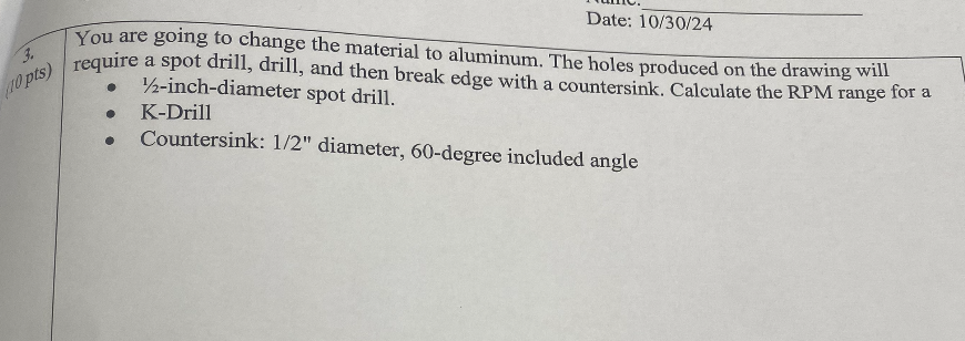 You are going to change the material to aluminum.