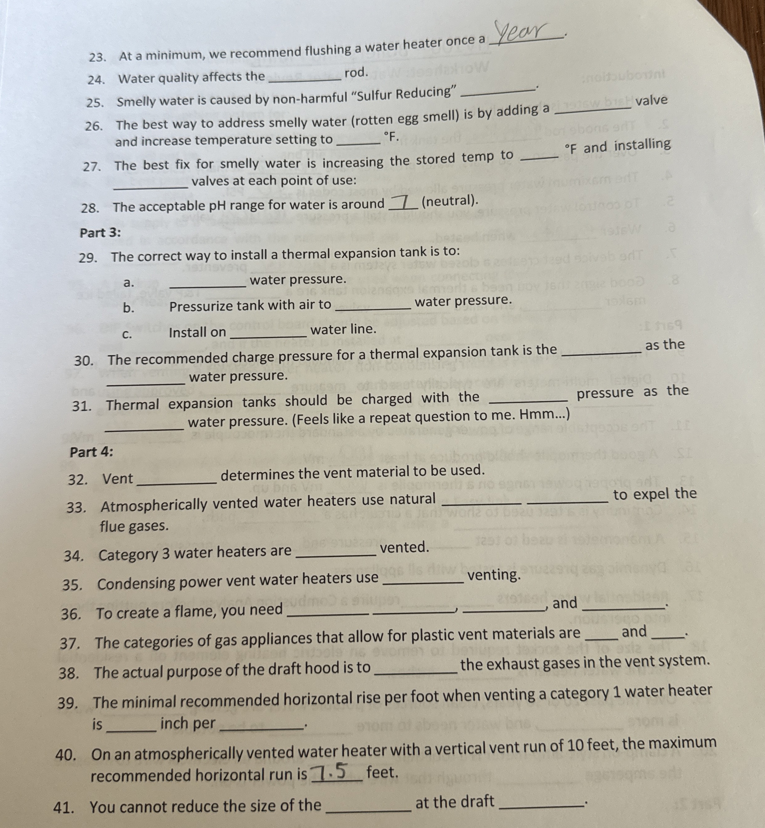 At a minimum, we recommend flushing a water