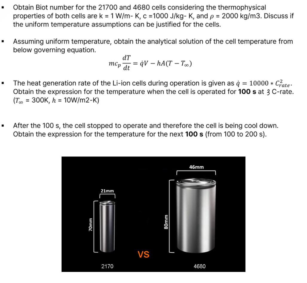 Obtain Biot number for the 2 1 7 0 0 and 4 6 8 0
