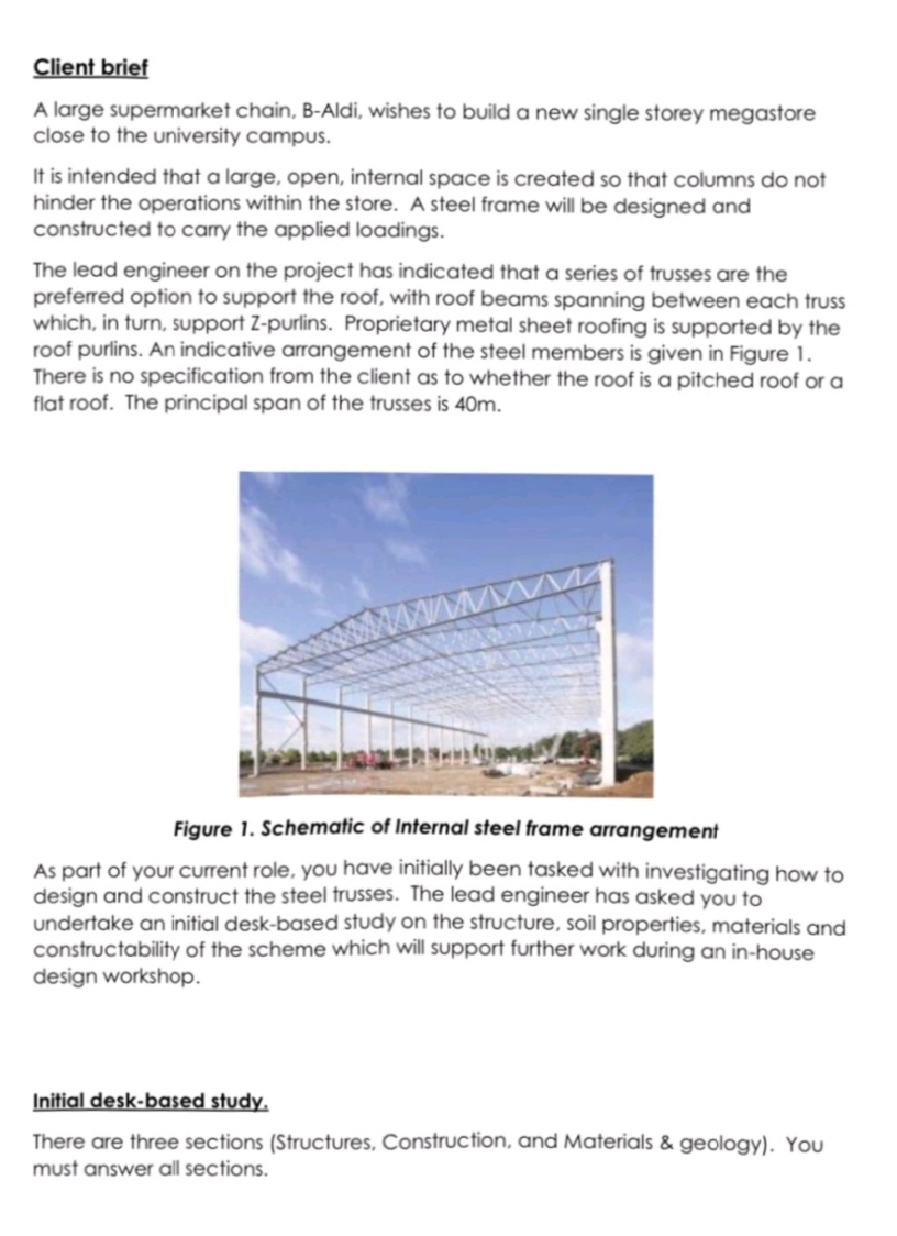 Client brief A large supermarket chain, B - Aldi,