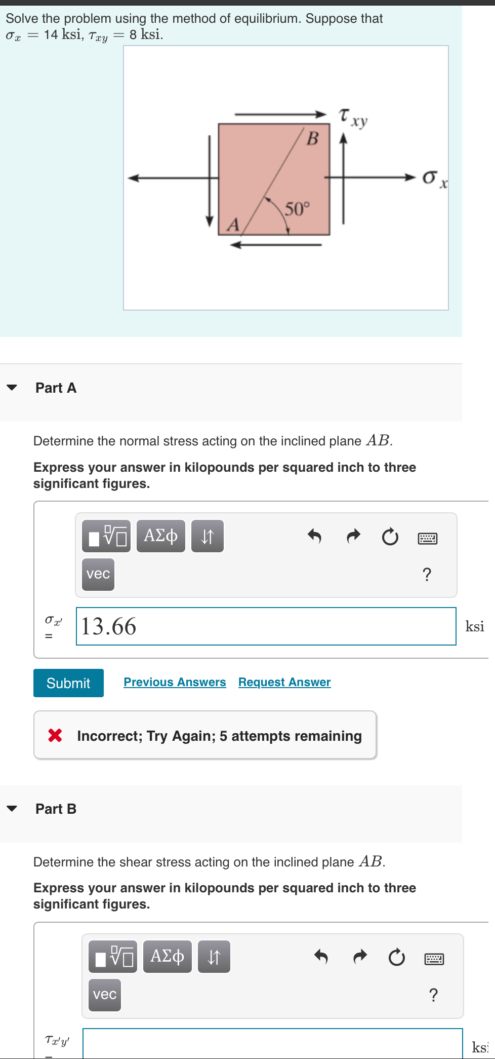 Solve the problem using the method of