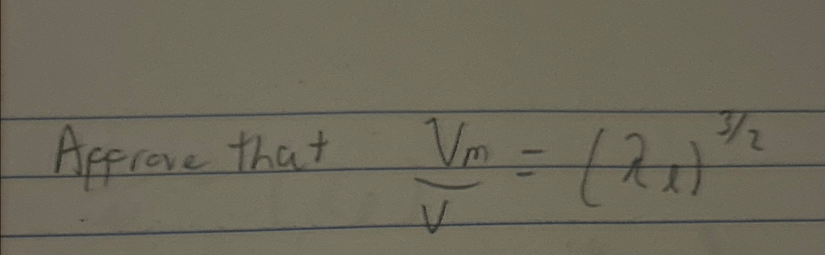 Affrove that V m V = ( l ) 3 2