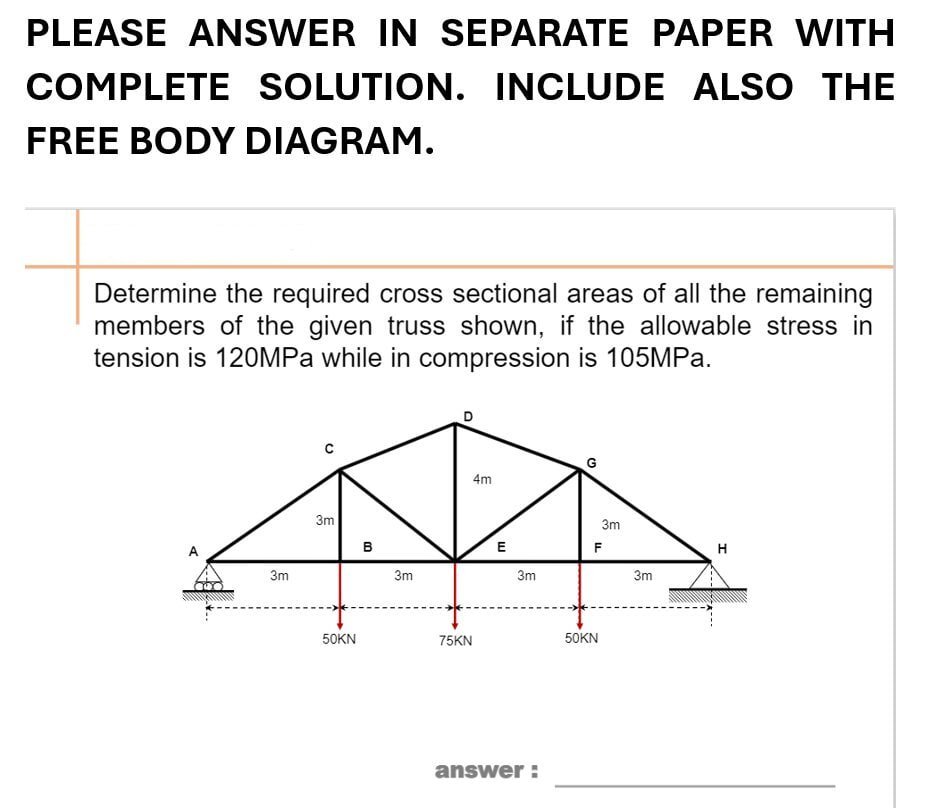 PLEASE ANSWER IN SEPARATE PAPER WITH COMPLETE