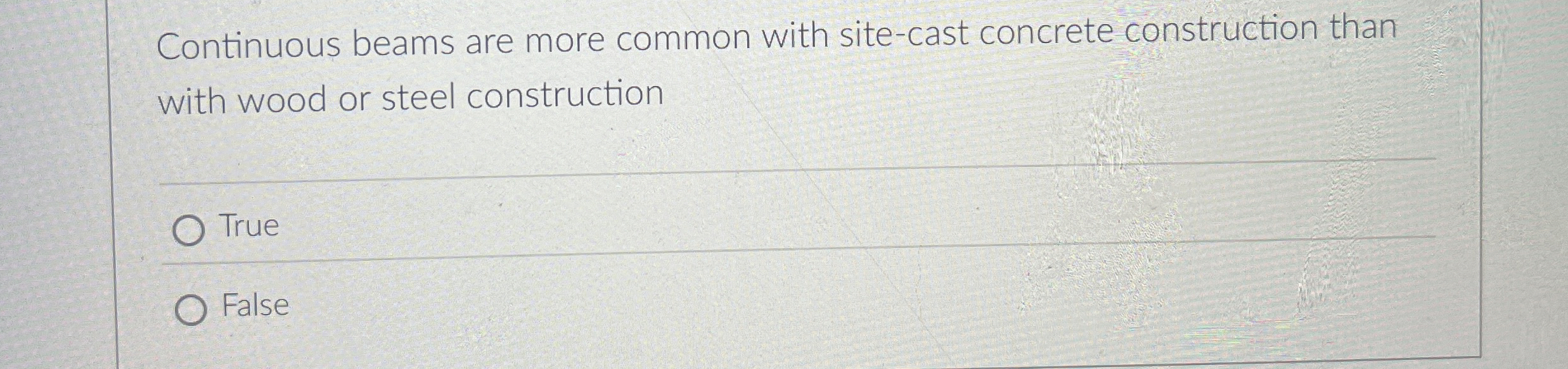 Continuous beams are more common with site - cast