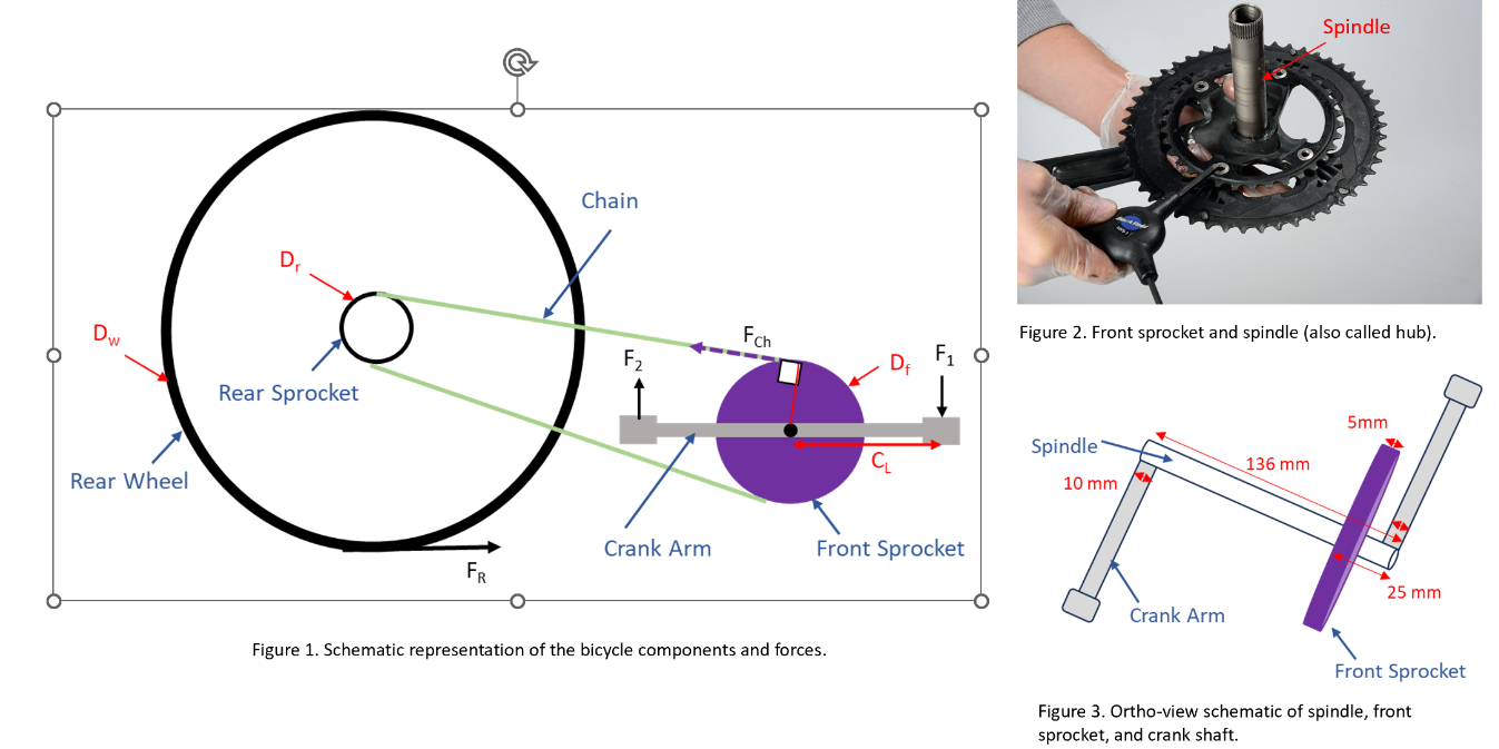 Forward propulsion on a bicycle is provided by
