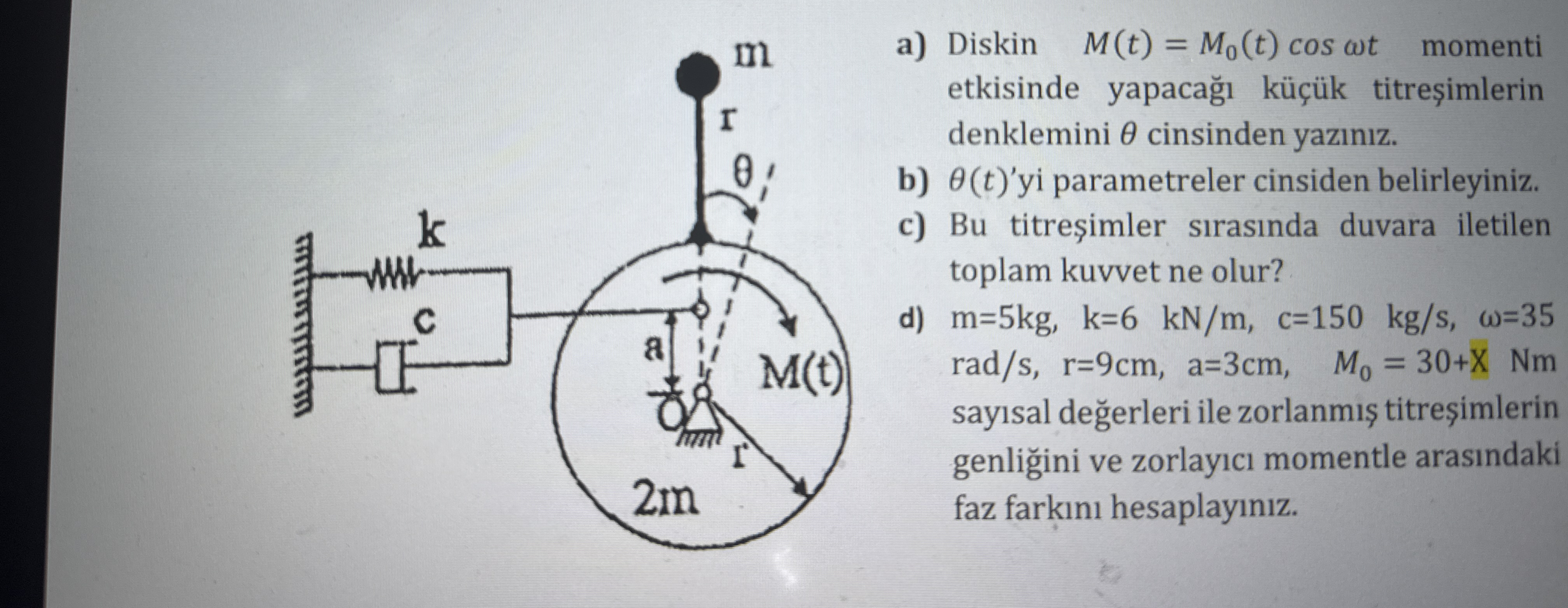 a ) Diskin , M ( t ) = M 0 ( t ) c o s t ,