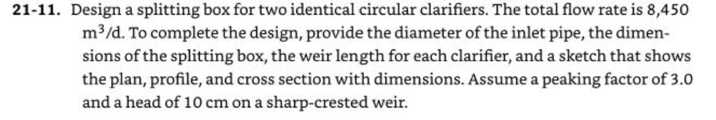2 1 - 1 1 . Design a splitting box for two
