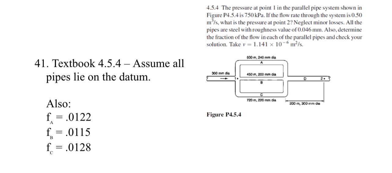 4 . 5 . 4 The pressure at point 1 in the parallel
