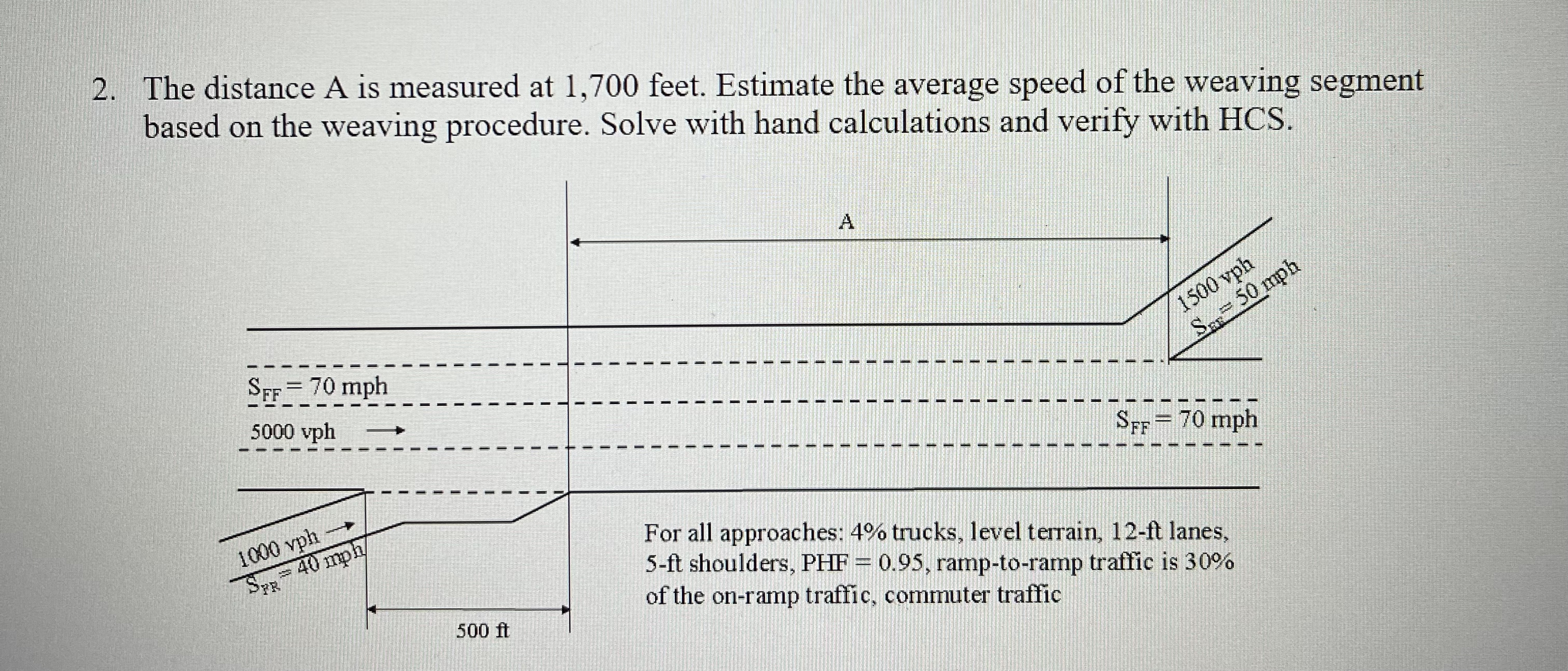 The distance A is measured at 1 , 7 0 0 feet.