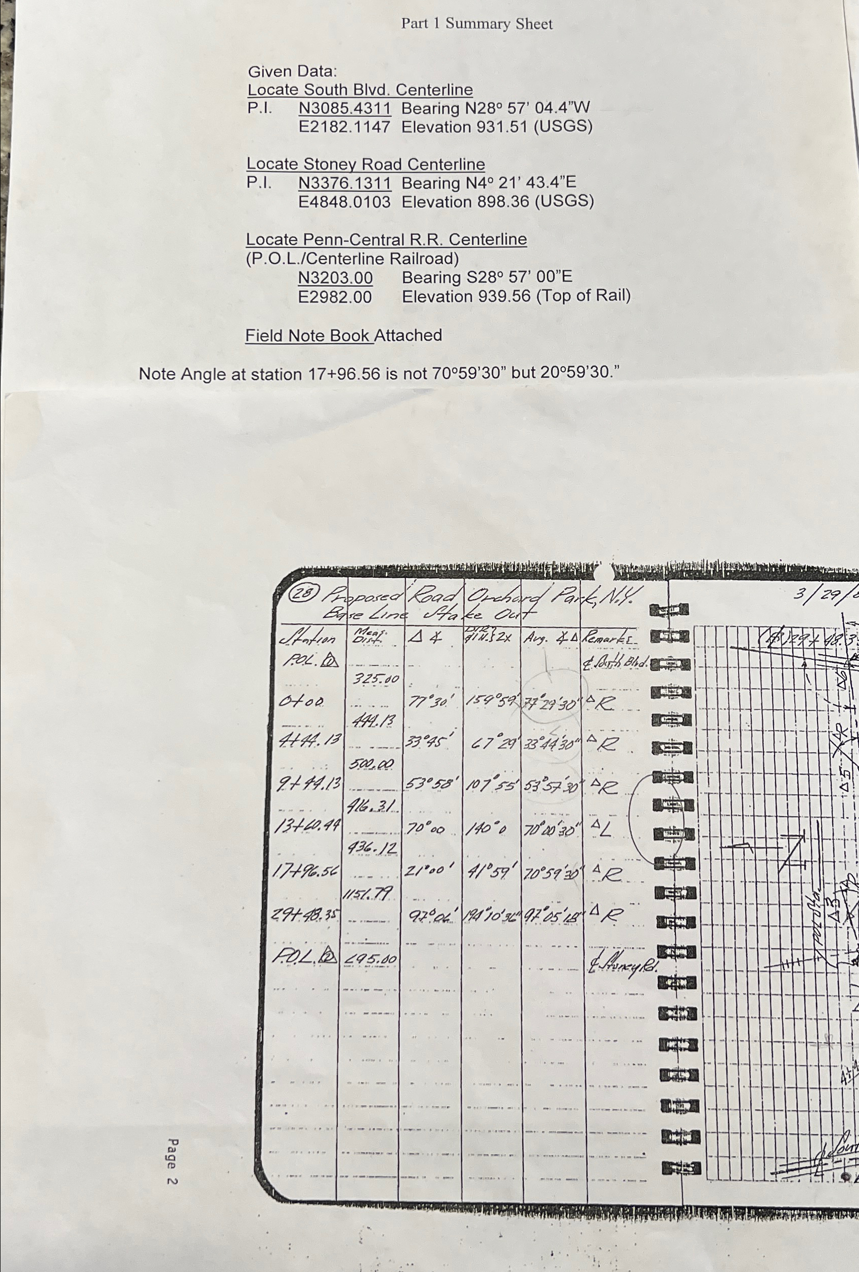 Calculate bearings of all lines and calculate