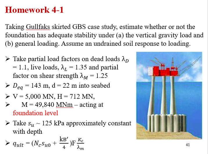 Homework 4 - 1 Taking Gullfaks skirted GBS case