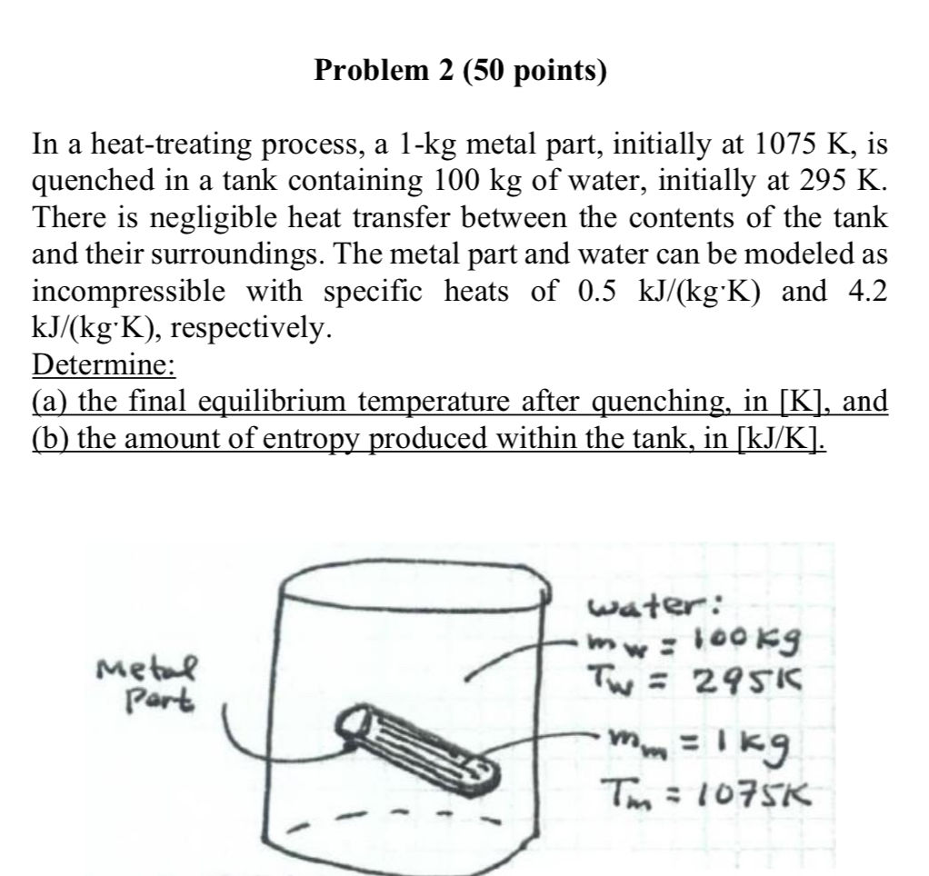 Problem 2 ( 5 0 points ) In a heat - treating