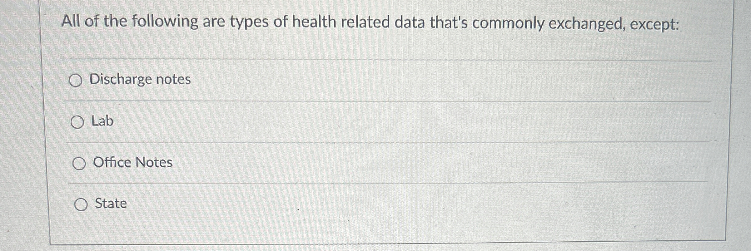 All of the following are types of health related