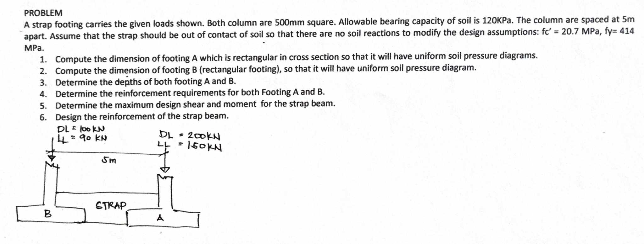 Foundation Engineering Use 1 . 4 ( DL ) + 1 . 7 (