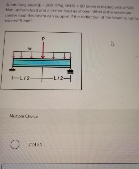A i - m - long, steet ( E = 2 0 0 GPa ) , W 4 1 0