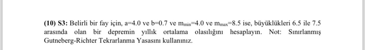 ( 1 0 ) S 3 : Belirli bir fay i in , a = 4 . 0 ve