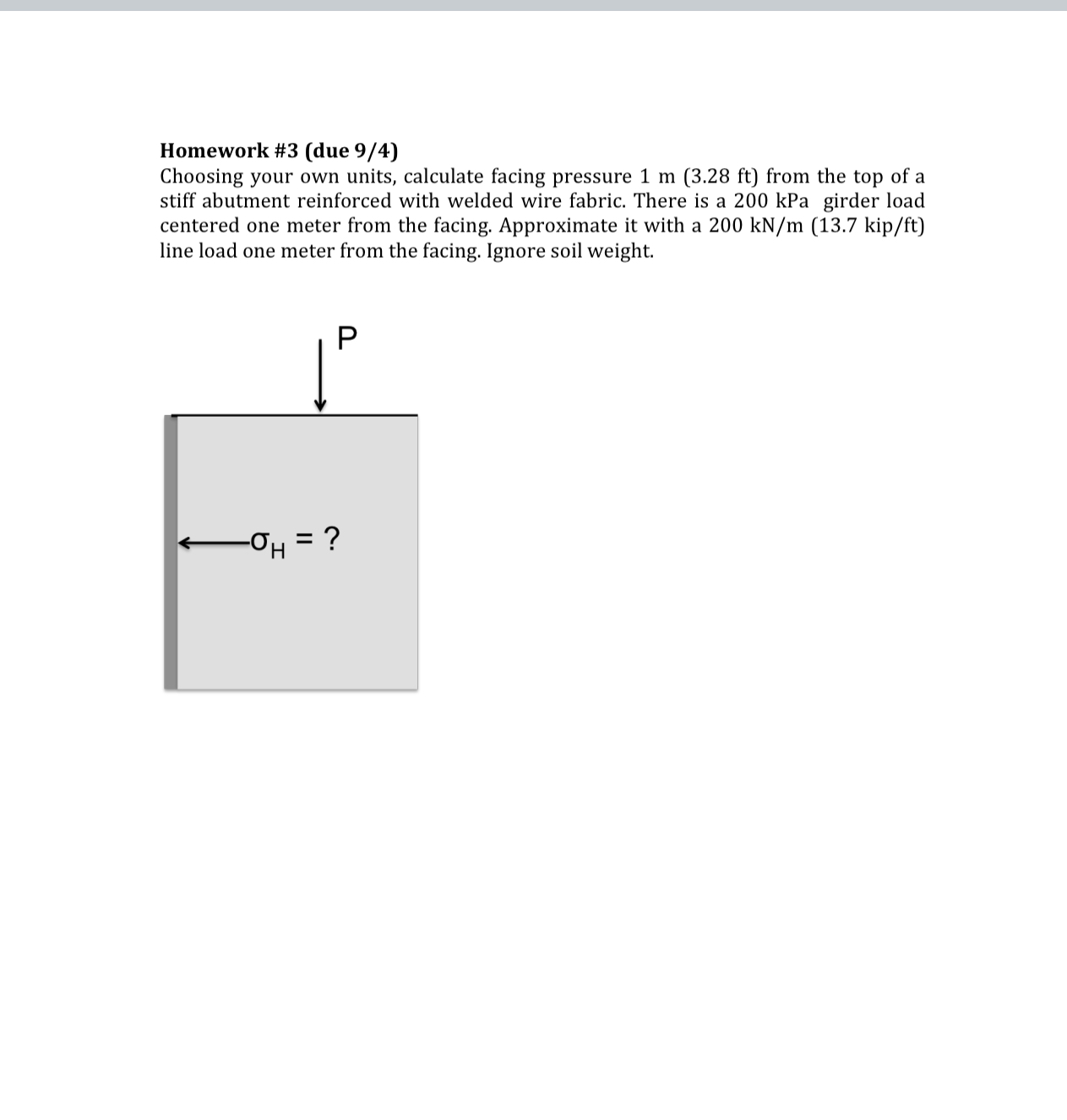 Homework # 3 ( due 9 / 4 ) Choosing your own