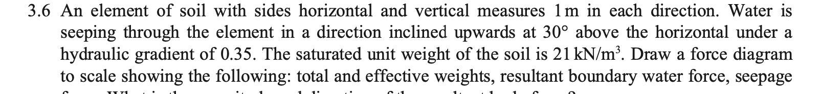3 . 6 An element of soil with sides horizontal