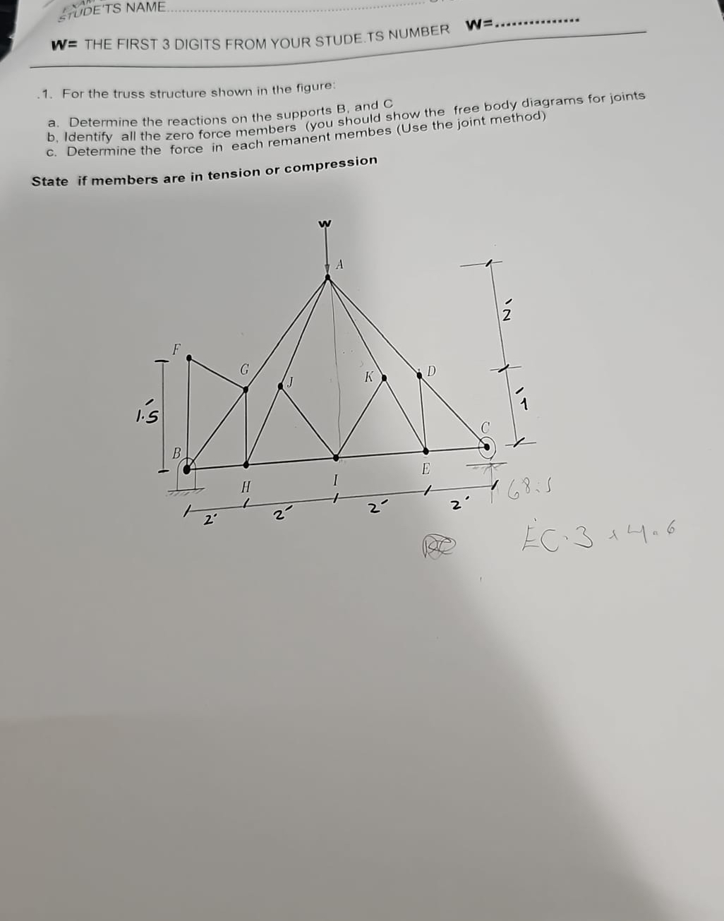 UDE'TS NAME w = THE FIRST 3 DIGITS FROM YOUR