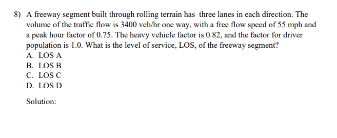 A freeway segment built through rolling terrain