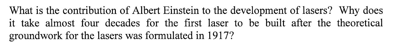 What is the contribution of Albert Einstein to