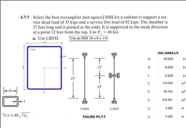4 . 7 - 7 Select the best rectangular ( not