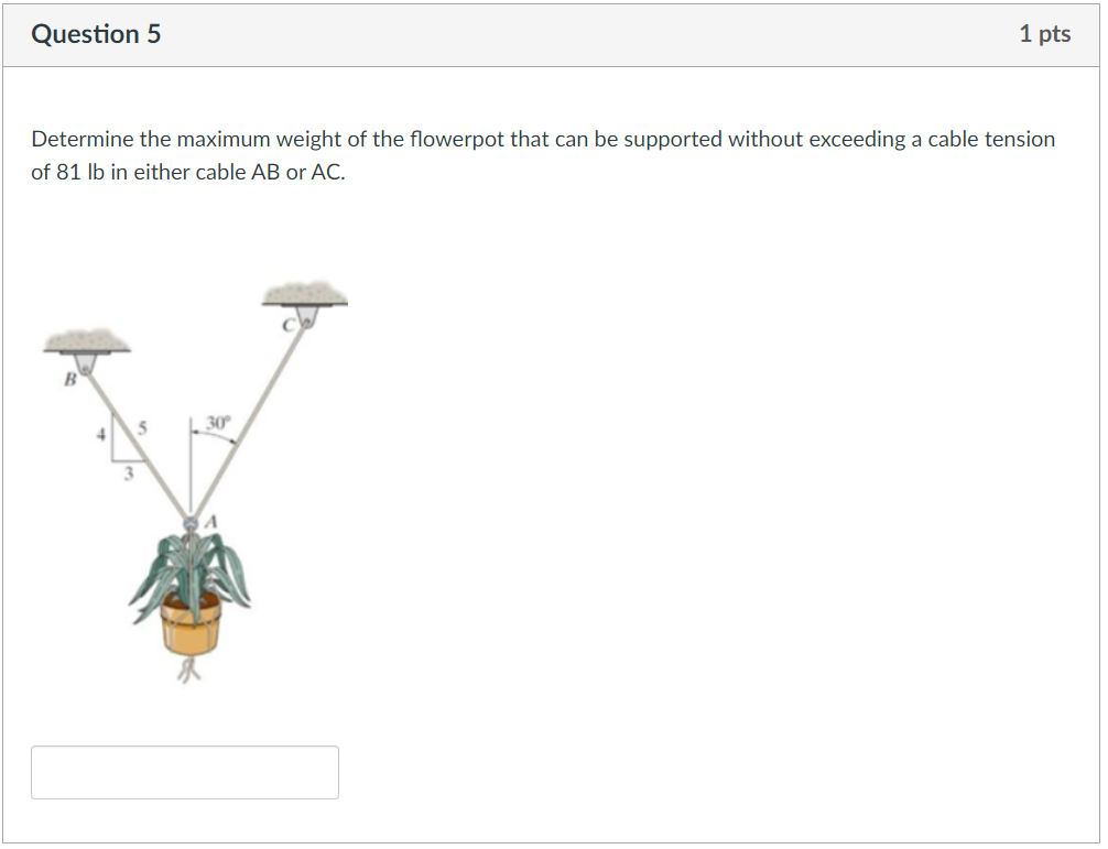 Question 5 Determine the maximum weight of the