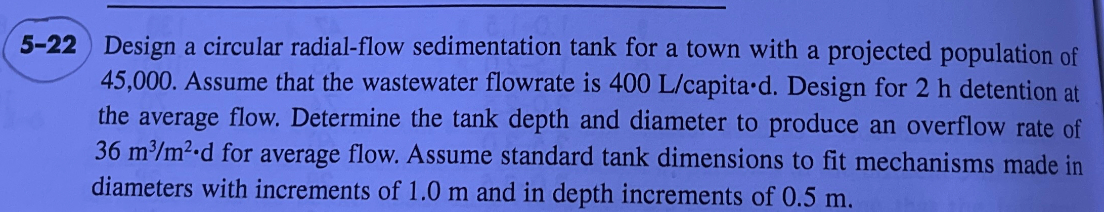 5 - 2 2 Design a circular radial - flow