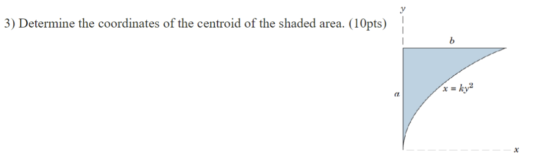 Determine the coordinates of the centroid of the