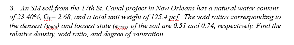 3 . An SM soil from the 1 7 th St . Canal project