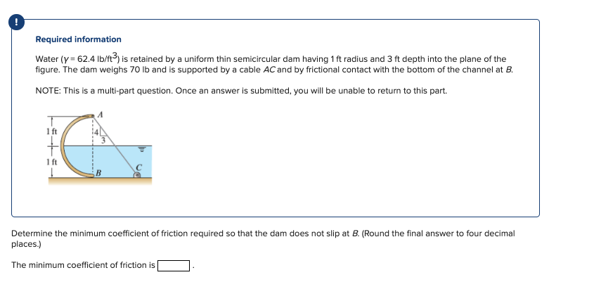 Required information Water ( \ ( \ gamma = 6 2 .