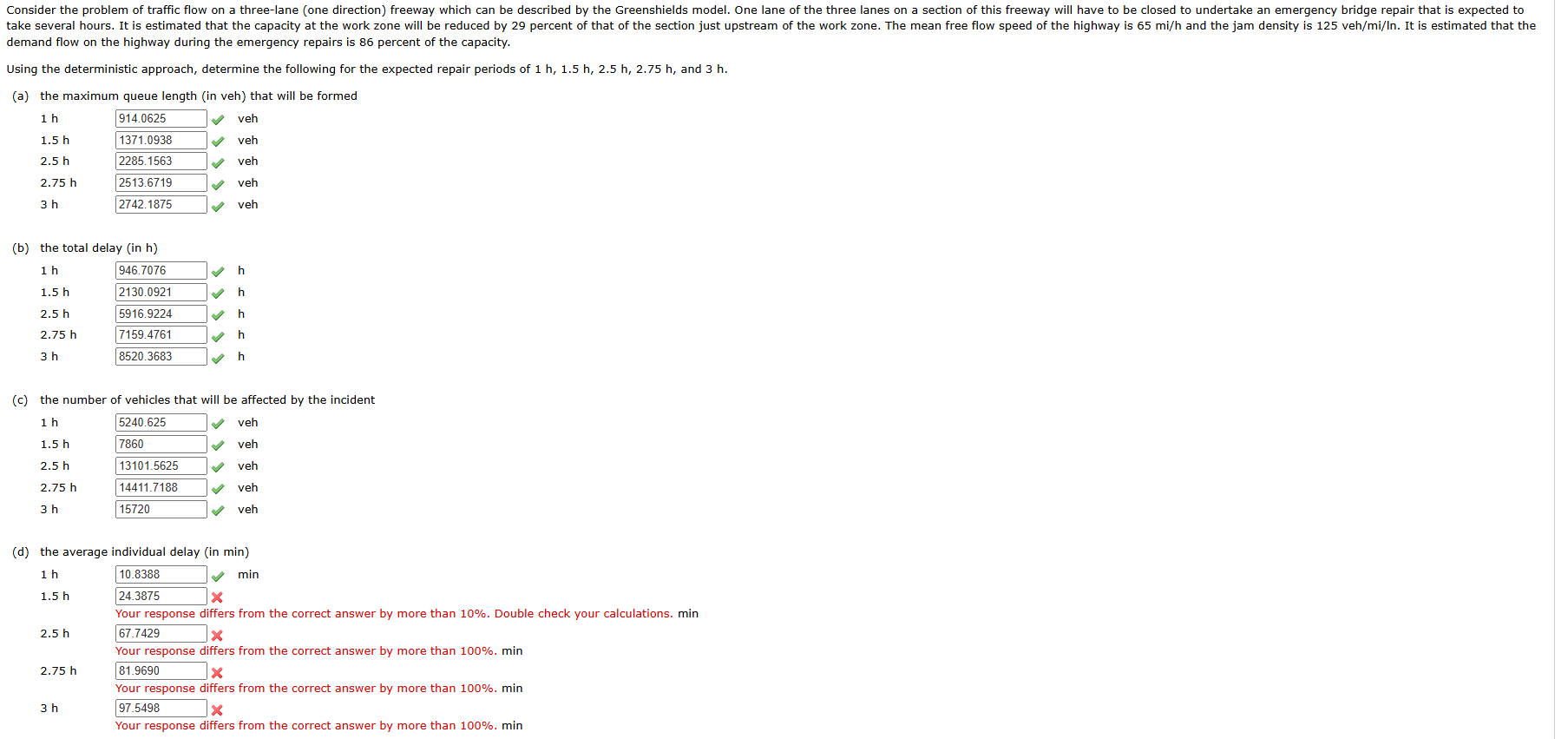 I Just need help with part d , thats it . Thanks