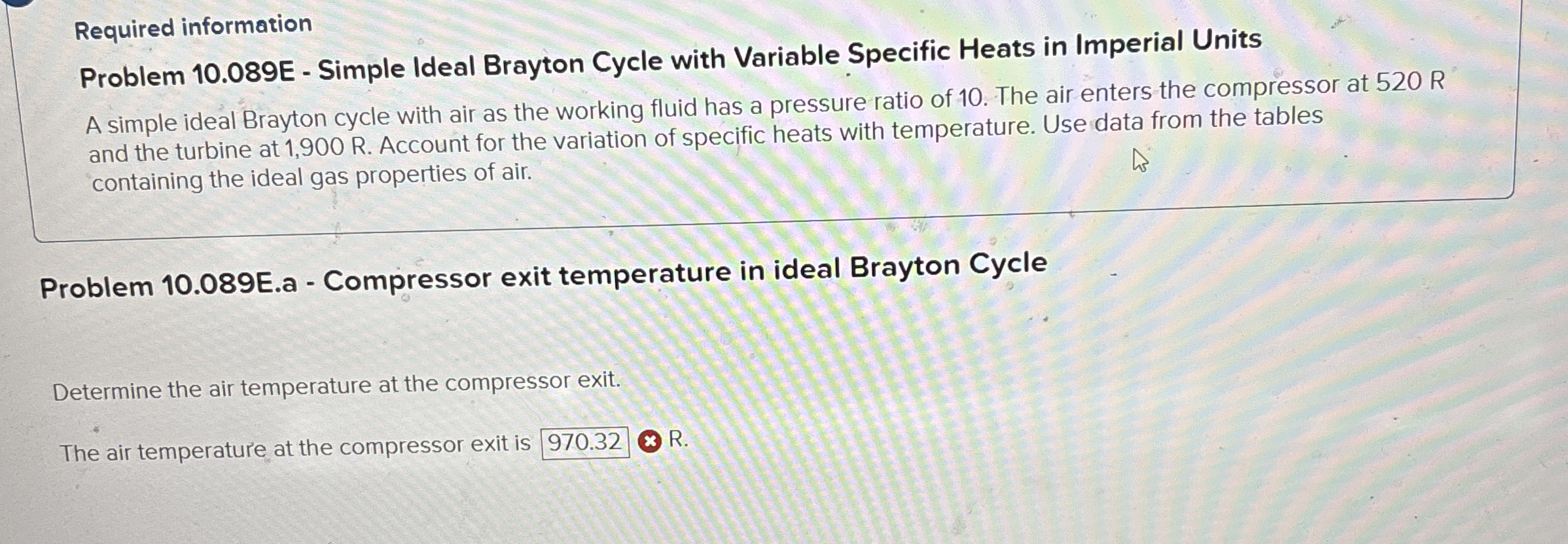 Required information Problem 1 0 . 0 8 9 E -