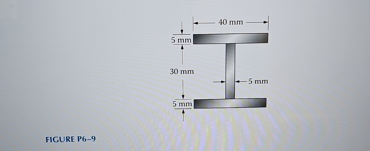 FIGURE P 6 - 9 Determine the centroid and Inertia