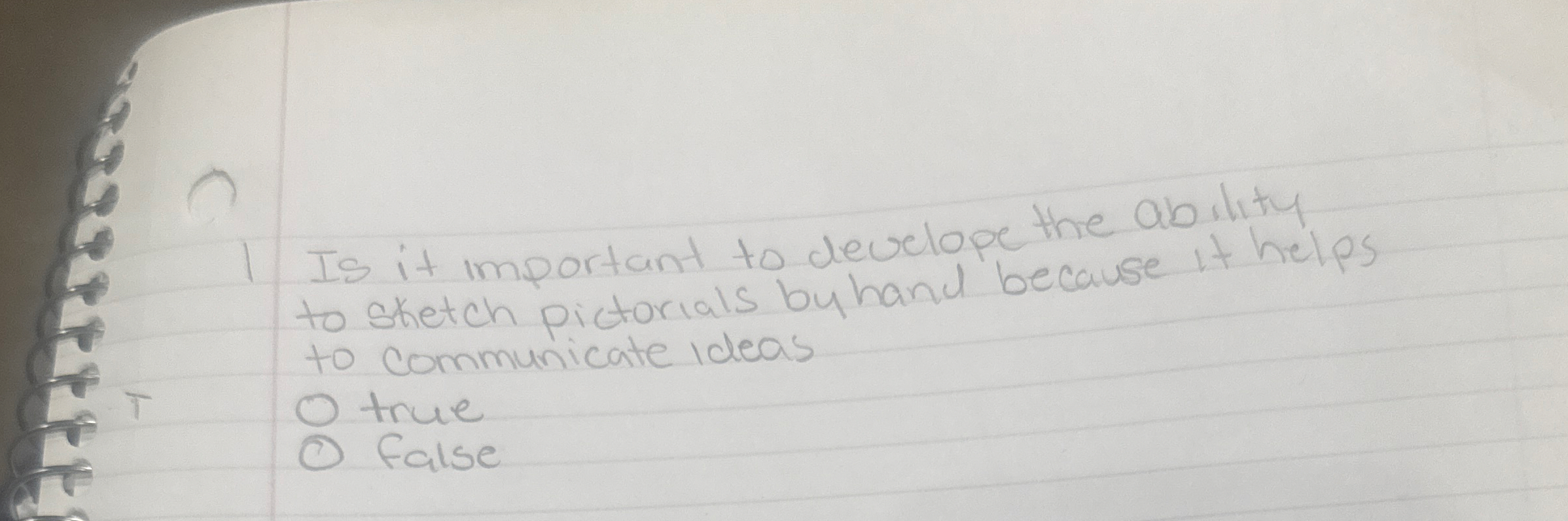 1 Is it important to develope the ability to