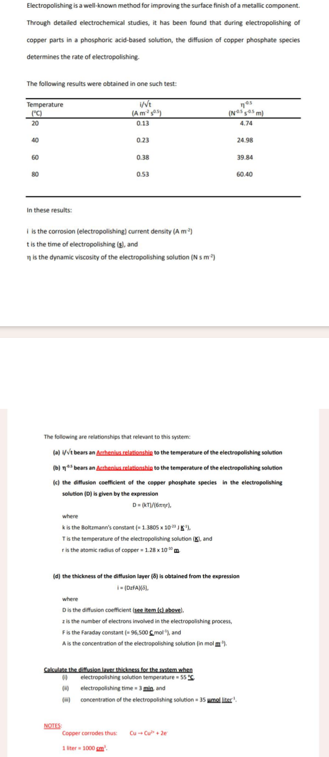 Electropolishing is a well - known method for