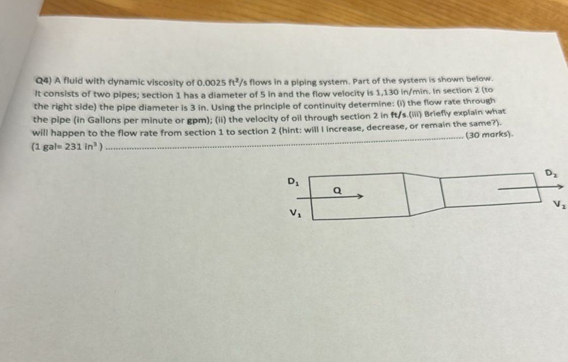 Q 4 ) A fluid with dynamic viscosity of 0 . 0 0 2
