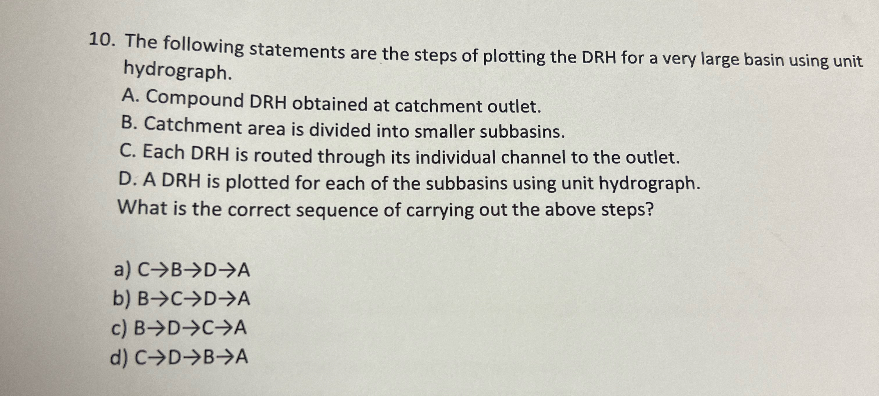 The following statements are the steps of