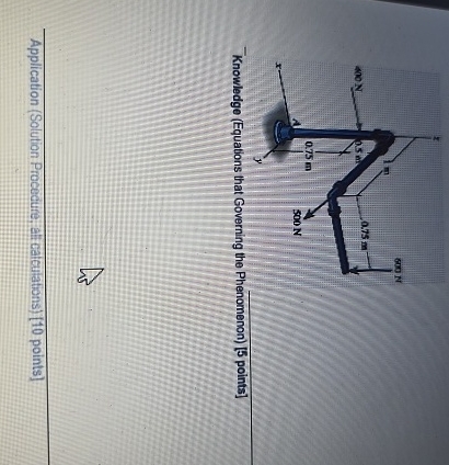 1 . - Determine the components of reaction at the