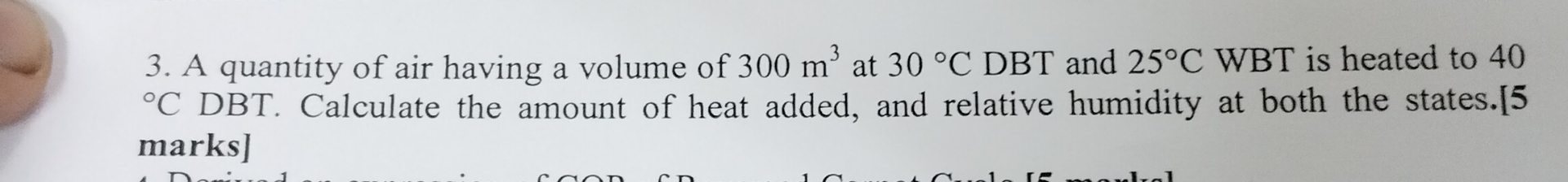 A quantity of air having a volume of 3 0 0 m 3 at