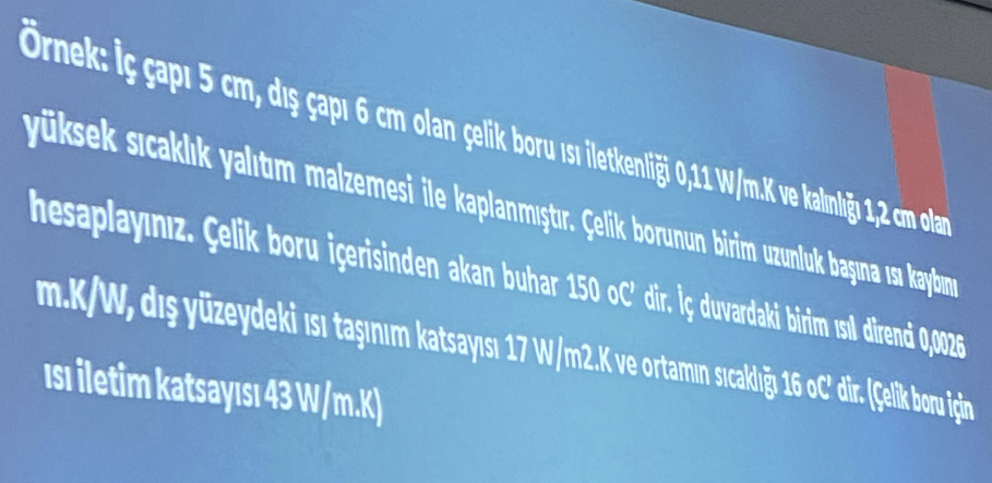 Istiletimkatsay | ss 4 3 W / m . K )