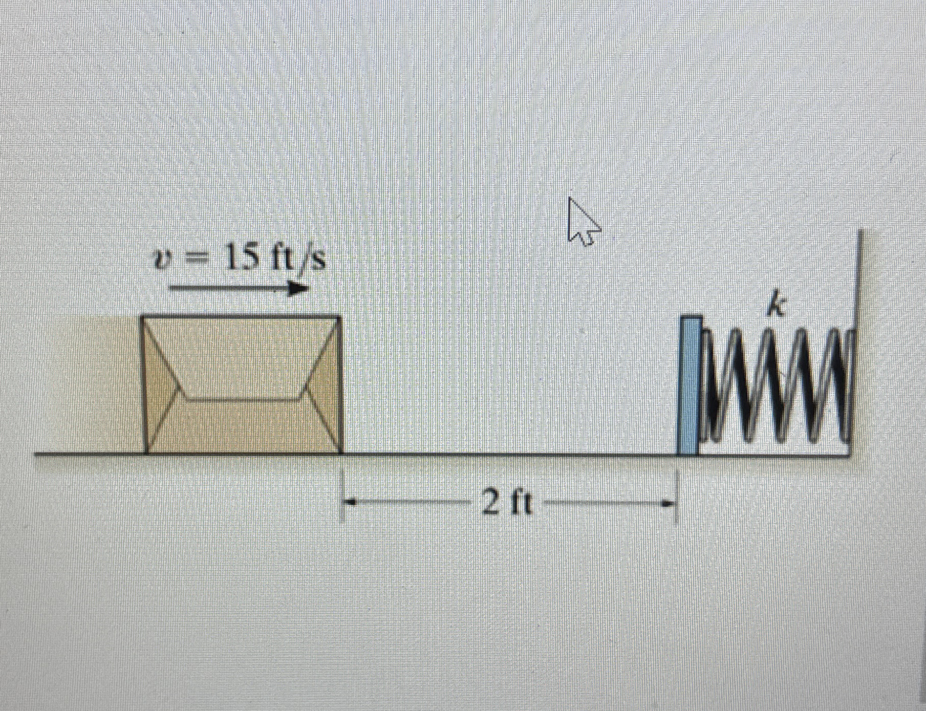 The 1 0 - lb box slides on the surface for which