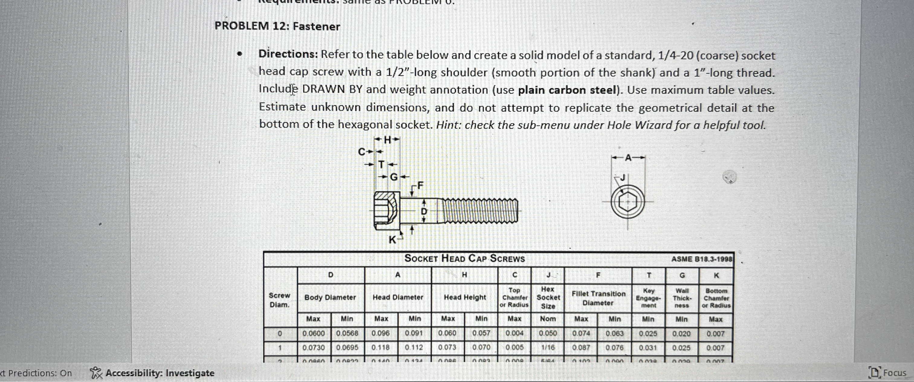 Sketch Fastener in Solidworks ( step by step ) .