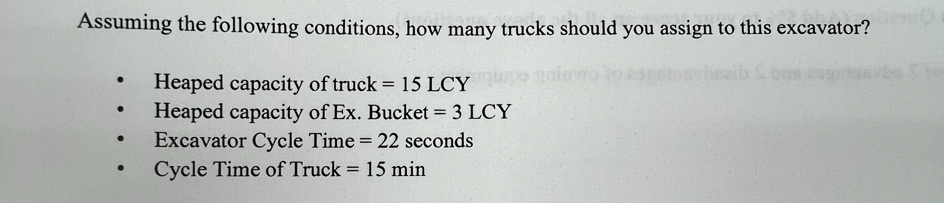 Assuming the following conditions, how many