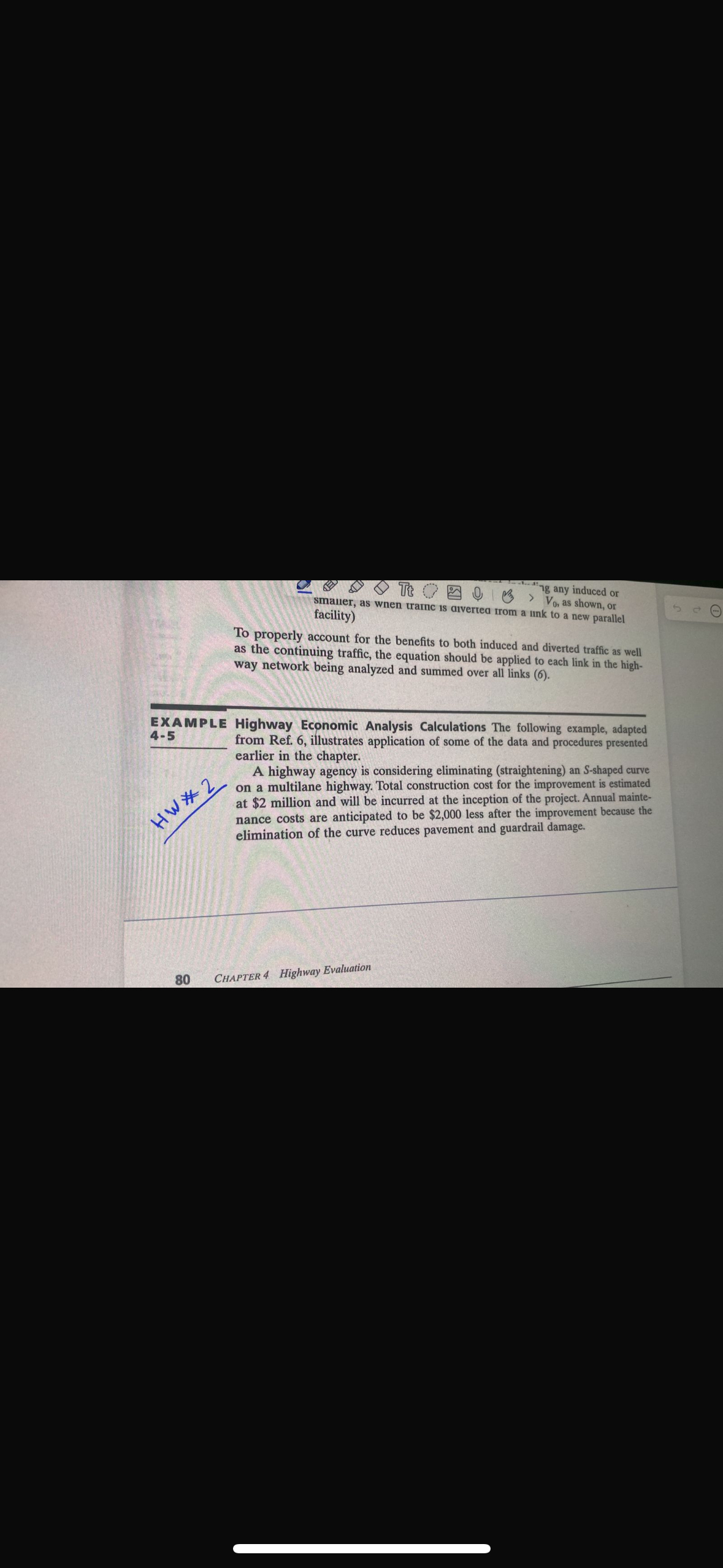 smaner, as when tramc is aivertea from a ink V 0