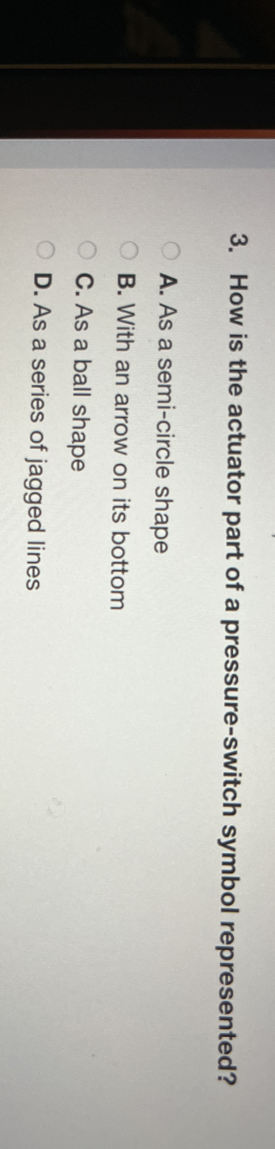 How is the actuator part of a pressure - switch