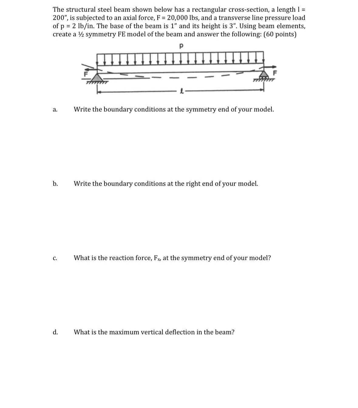  Answer with images from The software ANSYS. e. What is the